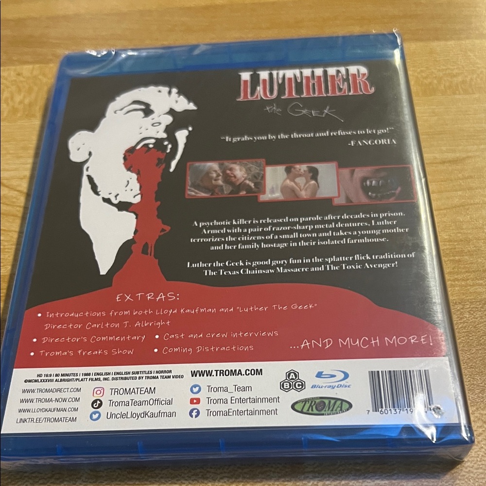 # 0765+ Roma Luther the Geek Blu-ray - Black and Blue - Picture 2 of 6